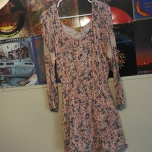 Long Sleeve Pink Dress